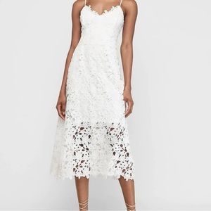 Express Lace White Dress Sz Small